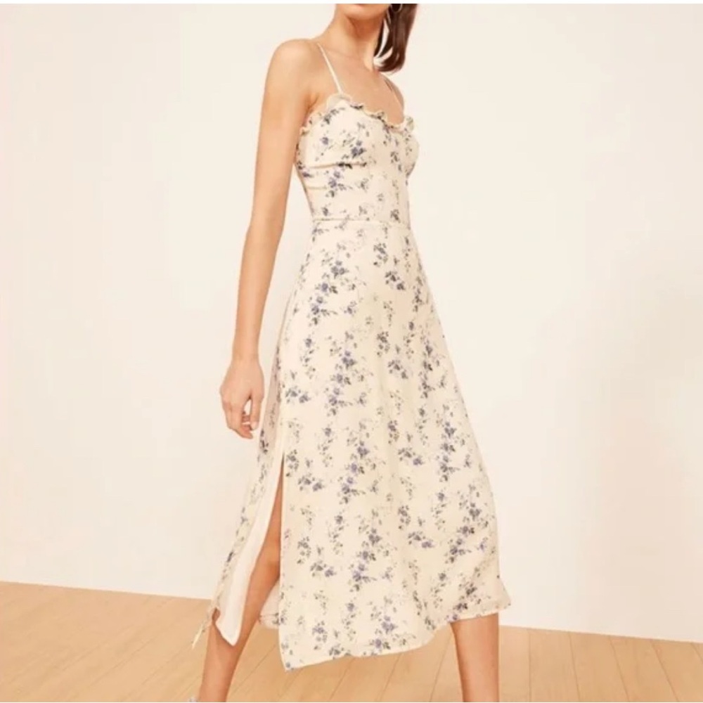 Reformation Cassandra midi dress - Size 2